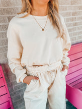 Load image into Gallery viewer, Long Sleeve Cropped Sweatshirt
