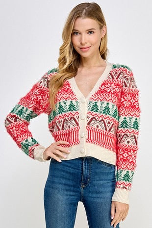 Christmas sweater cardigan