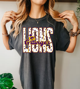 Granger Lions Tall star Tee