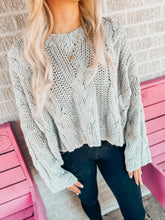 Load image into Gallery viewer, V Neck Cable Knit Oversized Sweater
