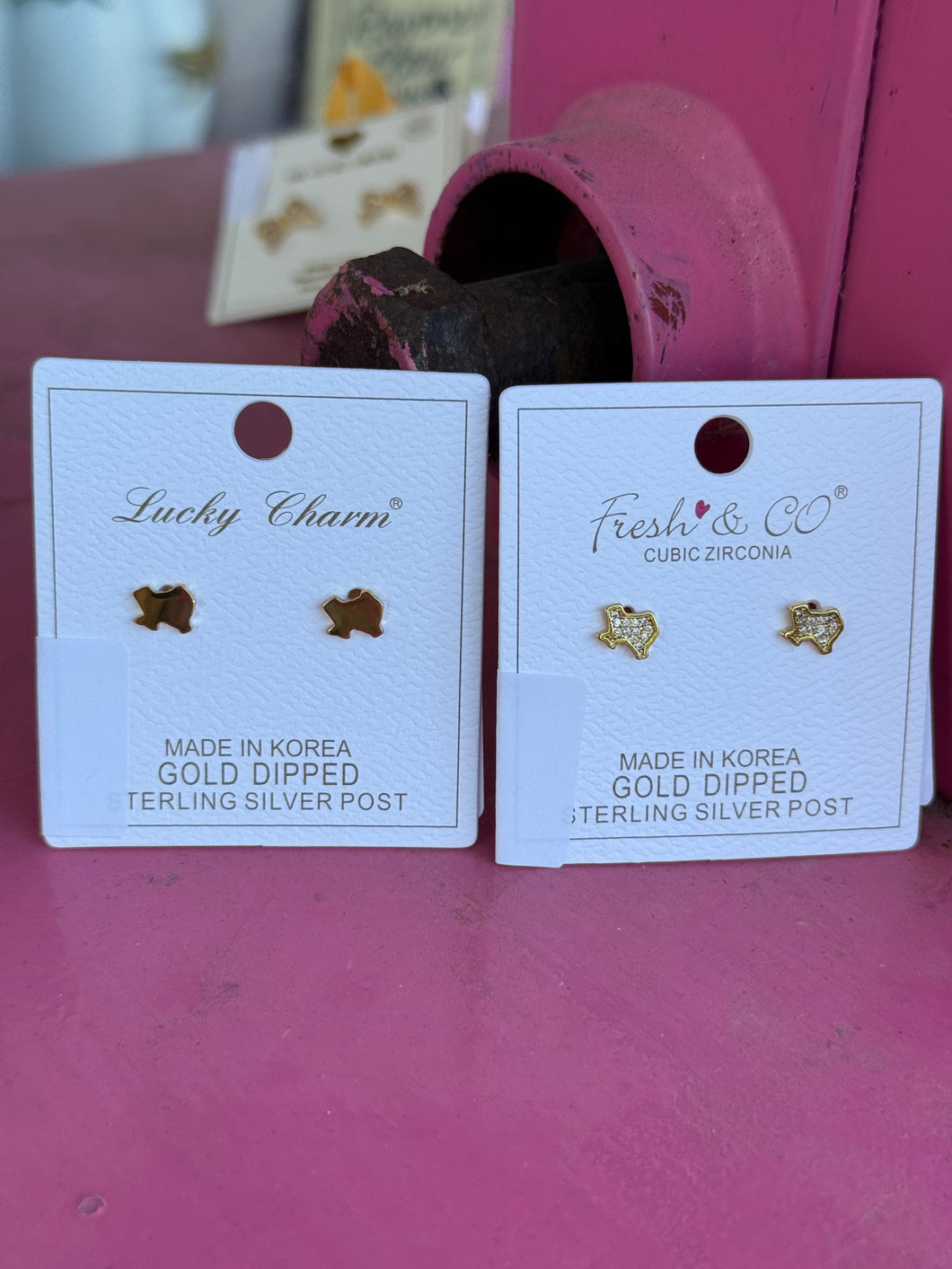 Gold Texas studs