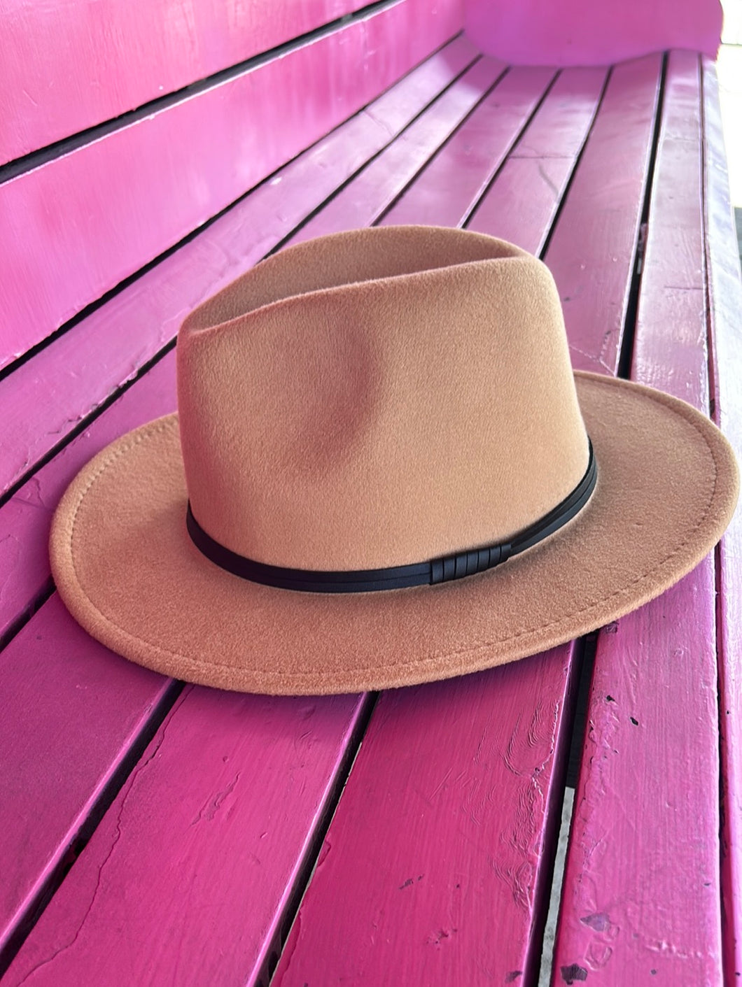 tan Pink Bulldog Hats