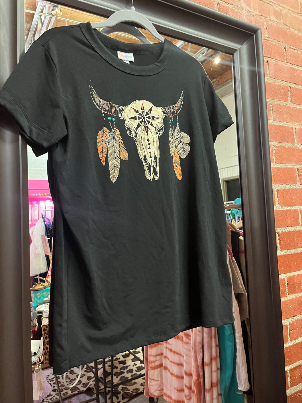 Black LulaRoe cow skull, Small