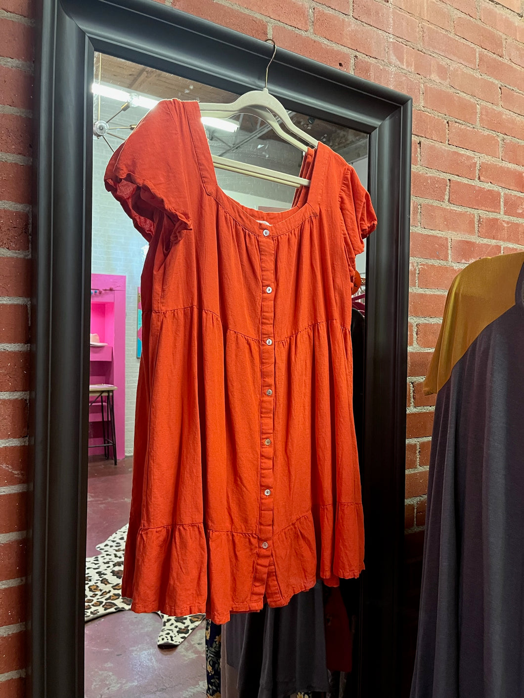 Orange harlow and rose Womens Dress, XL