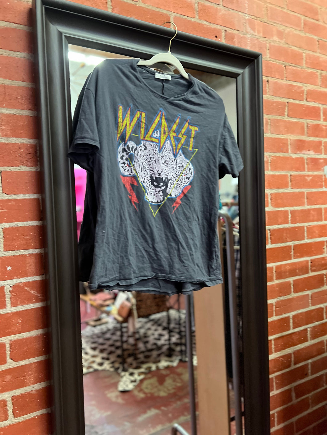 Gray Tres Bien Womens Graphic Tee, Small