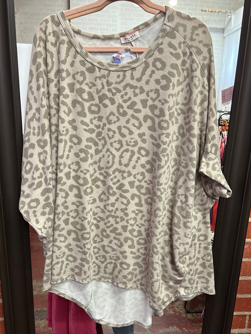Leopard Andre by Unit Womens Top, 2XL