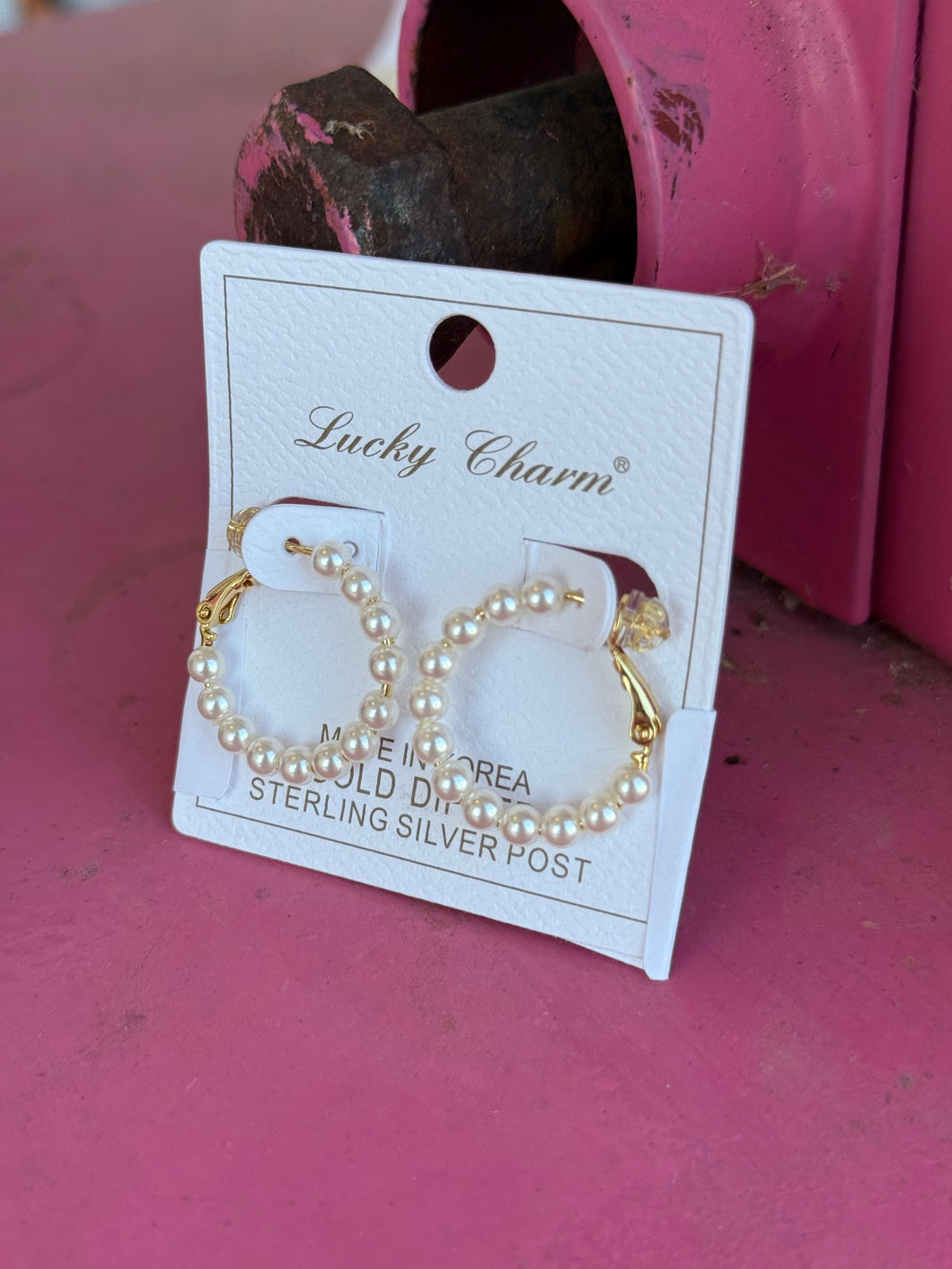 Pearl hoops