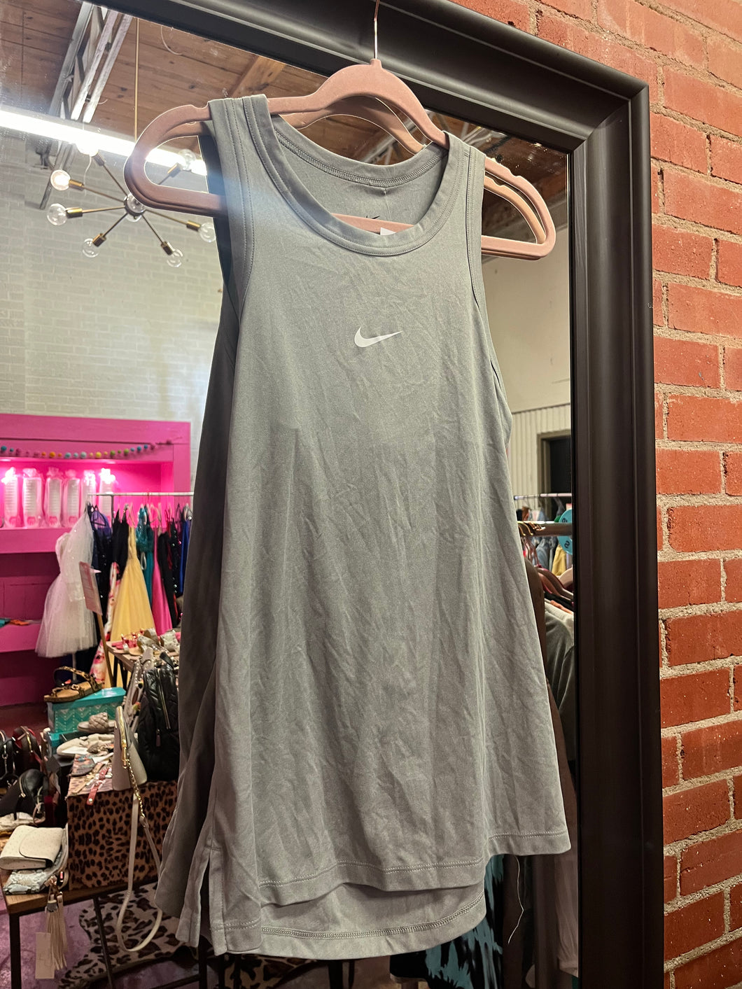 Gray Nike open back tank, Medium