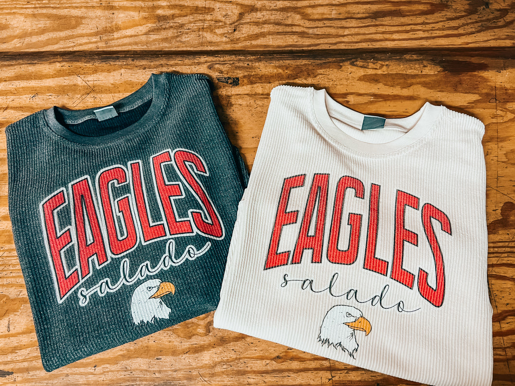 Salado Eagles corded sweater