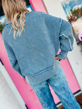 Load image into Gallery viewer, Mineral wash corded sweater
