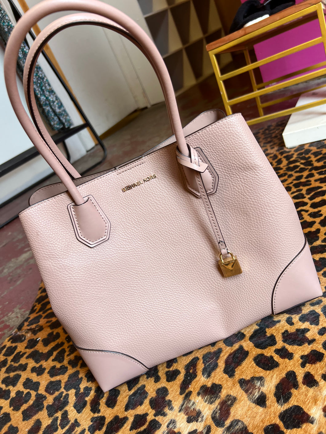 Taupe Michael Kors Handbags, Large