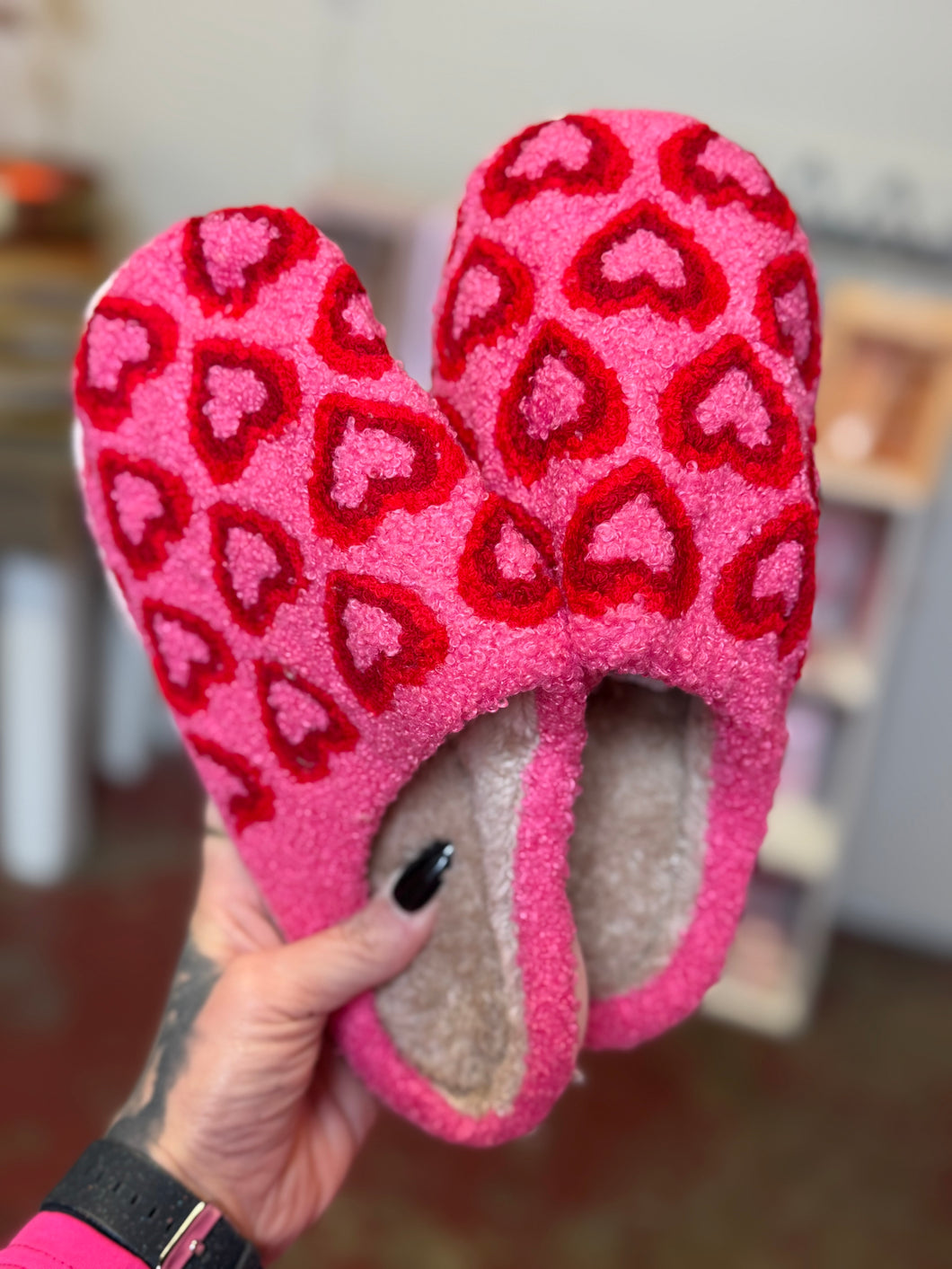 Valentines slippers