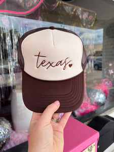 Trucker hats w/ sayings and designs