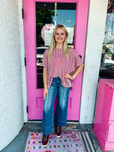 Load image into Gallery viewer, Corded ribbed oversized pocket tee
