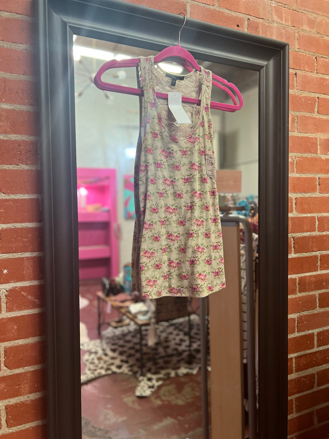 roses papaya Womens Top, Small