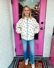 Load image into Gallery viewer, Floral Printed Quilted Oversized Casual Jacket
