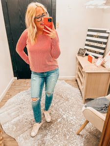 Ribbed long Sleeve Crop