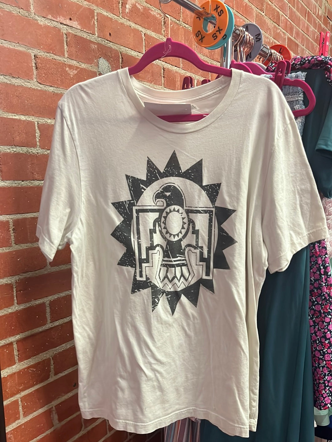 Ivory Pink Bulldog Womens Graphic Tee, xl