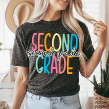 Load image into Gallery viewer, Black leopard rainbow grade specific tee
