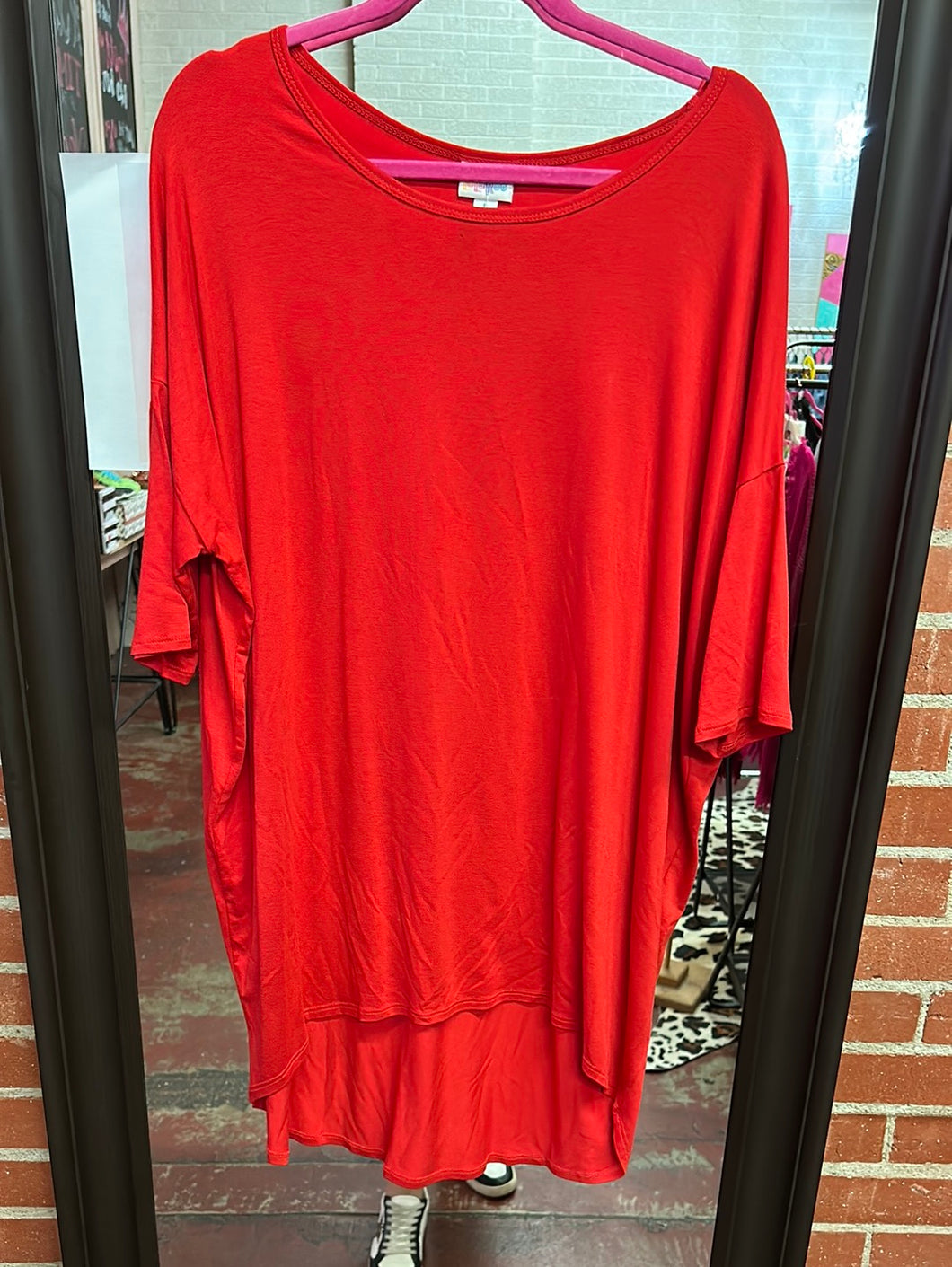 Red LulaRoe Womens Top, Large