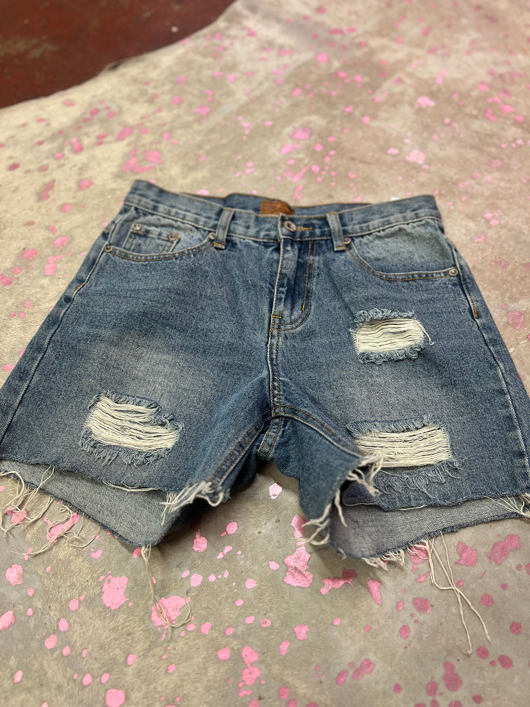 Denim Pol Shorts, Small
