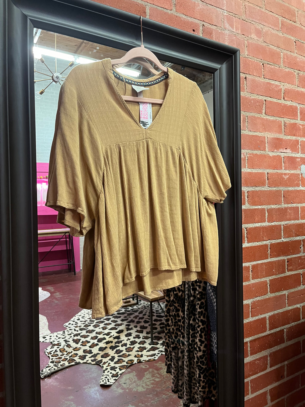 Brown Knox Rose Womens Top, XL