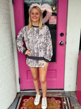 Load image into Gallery viewer, Camo black skirt set
