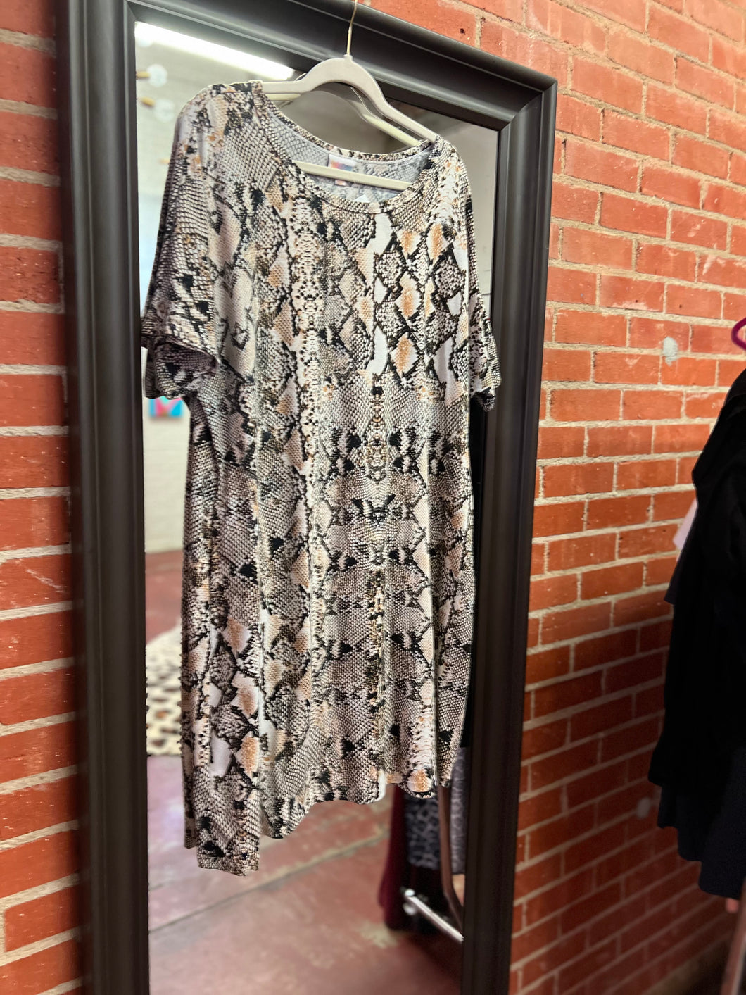 snakeskin LulaRoe Womens Dress, 3XL