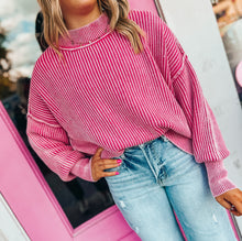 Load image into Gallery viewer, Mineral wash corded sweater
