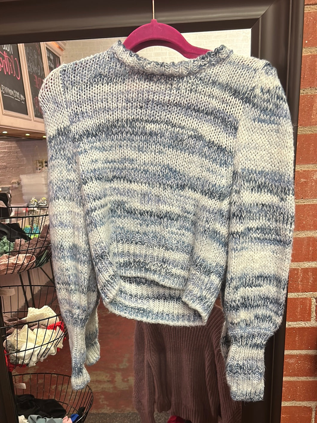 blue/white Wild Fable Sweater, Medium
