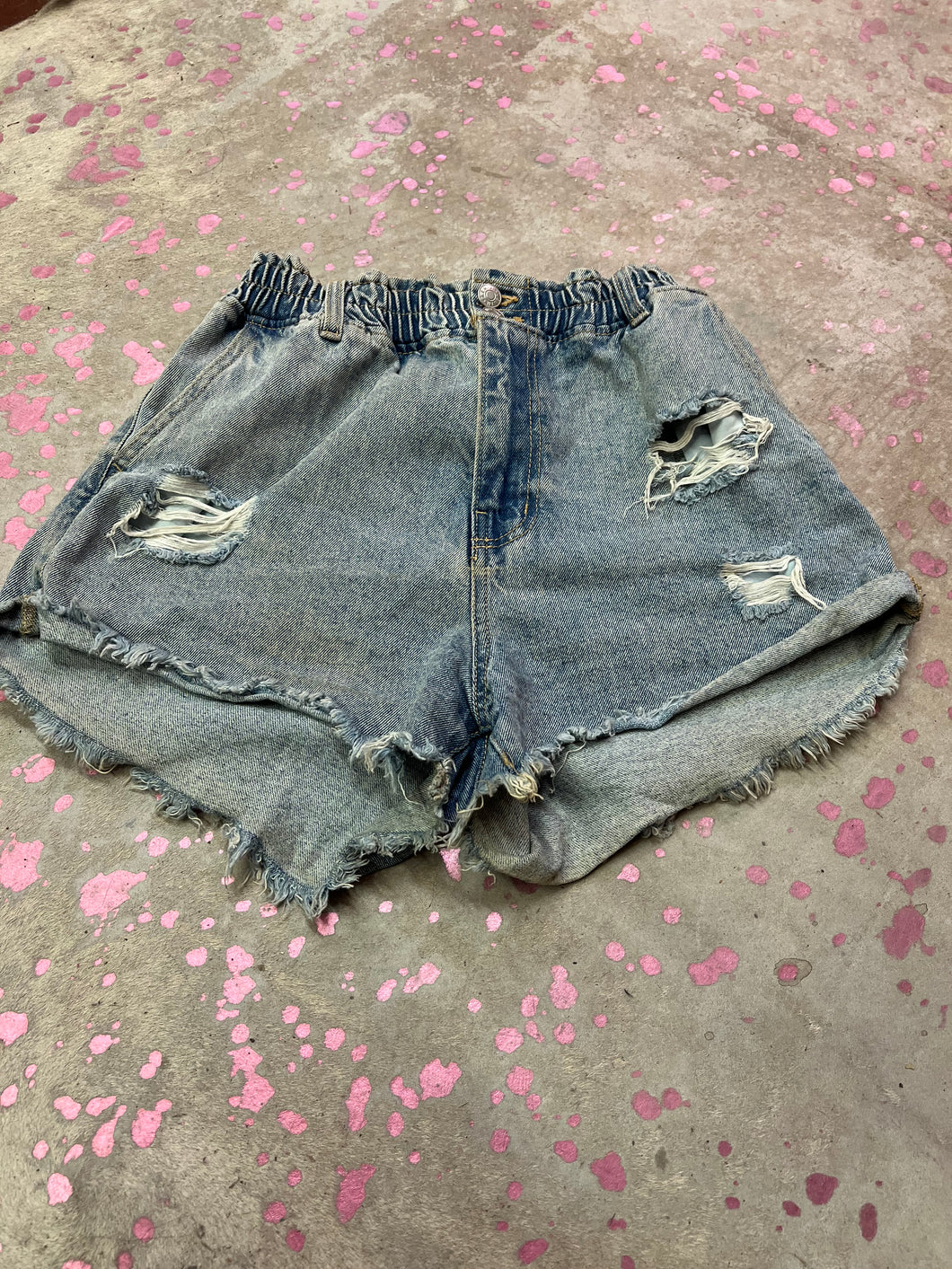 Denim love tree Shorts, Small