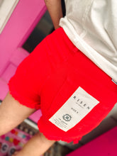 Load image into Gallery viewer, Tummy control high rise red shorts
