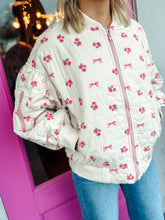 Load image into Gallery viewer, Floral Printed Quilted Oversized Casual Jacket
