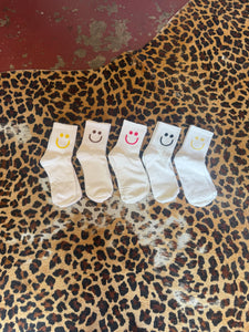 Smile crew socks