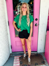 Load image into Gallery viewer, Clover green Cotton Slub Open Back Top
