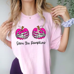Breast Cancer Save the Pumpkins Tee