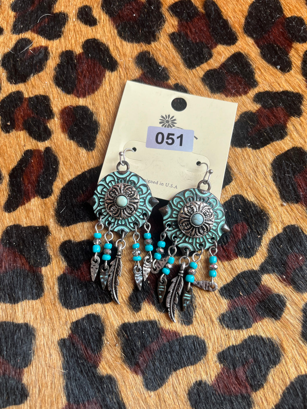 Turquoise circle Pink Bulldog jewelry