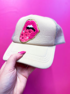 Pink tongue hats