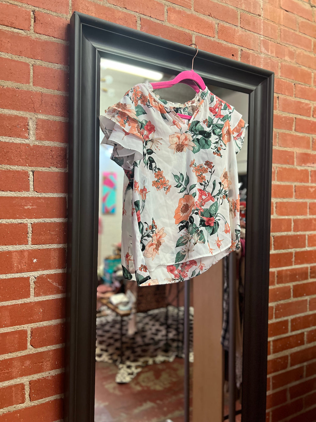 Floral Liz Claiborne Womens Top, Small