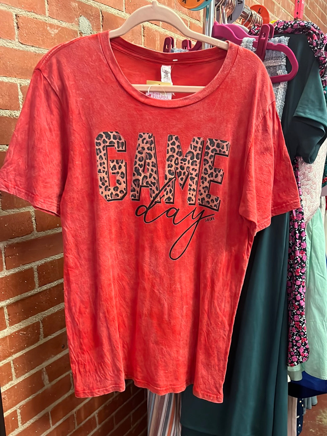 Red Lucky Womens Graphic Tee, Medium