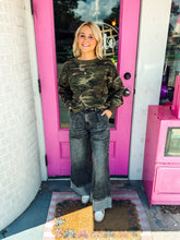 Load image into Gallery viewer, Washed Timeless Cuffed Hem Wide Leg Denim Pants

