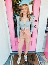 Load image into Gallery viewer, V neck sweater bodysuit
