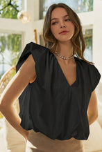 Load image into Gallery viewer, Quiet Elegance Sleeveless V Neck Blouse Top
