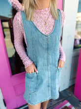 Load image into Gallery viewer, Denim overall dress
