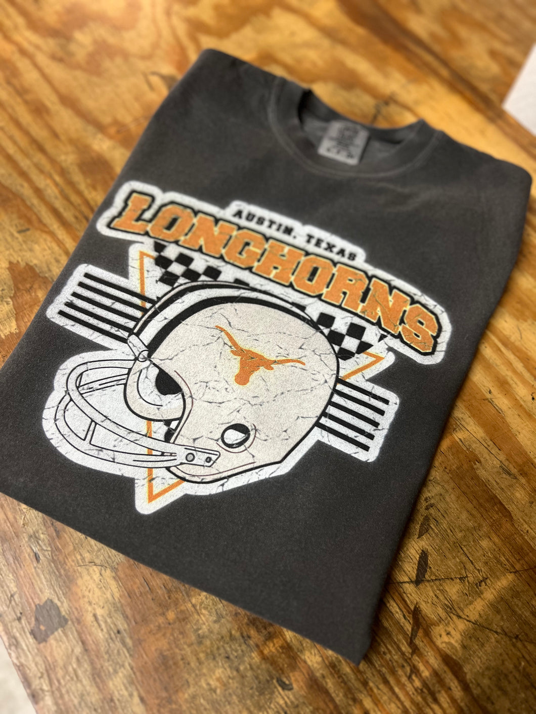 Longhorns retro helmet