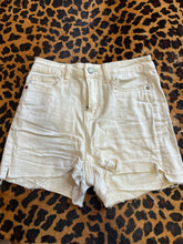 Load image into Gallery viewer, White Judy Blue Shorts, Small
