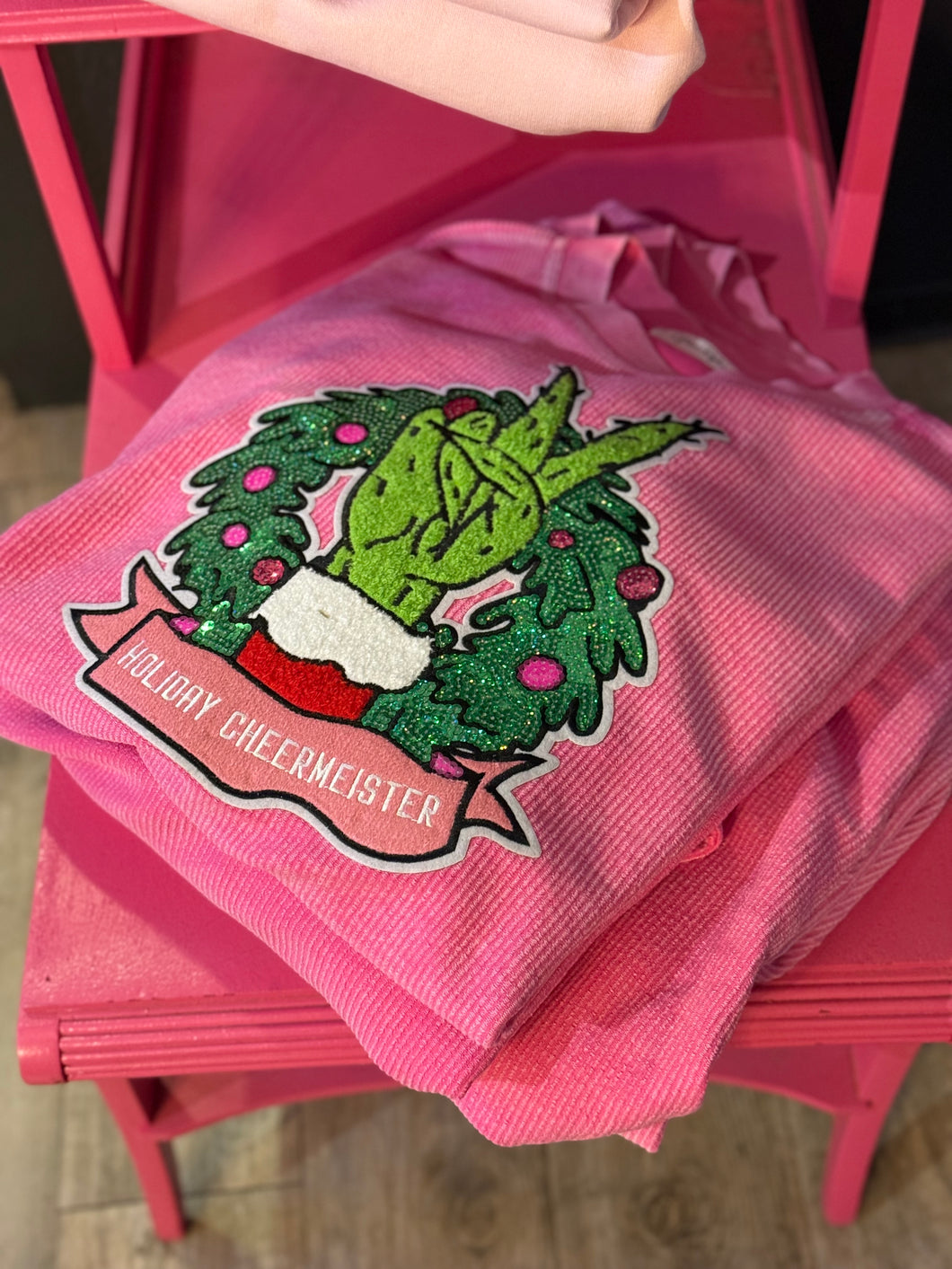 Holiday Cheerme!ster corded sweater