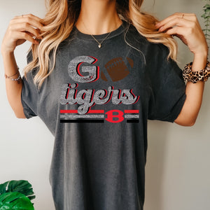 Belton Tigers Football Faux glitter design