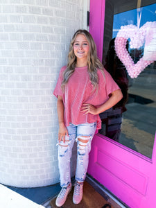 Ribbed Pocket Tee's