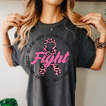Load image into Gallery viewer, Breast Cancer Leopard Ribbon Tee
